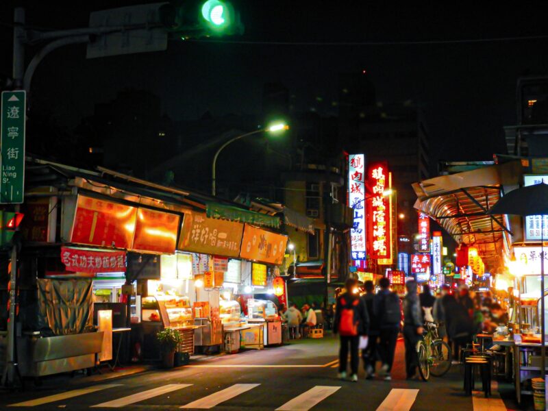 台湾の夜市の画像